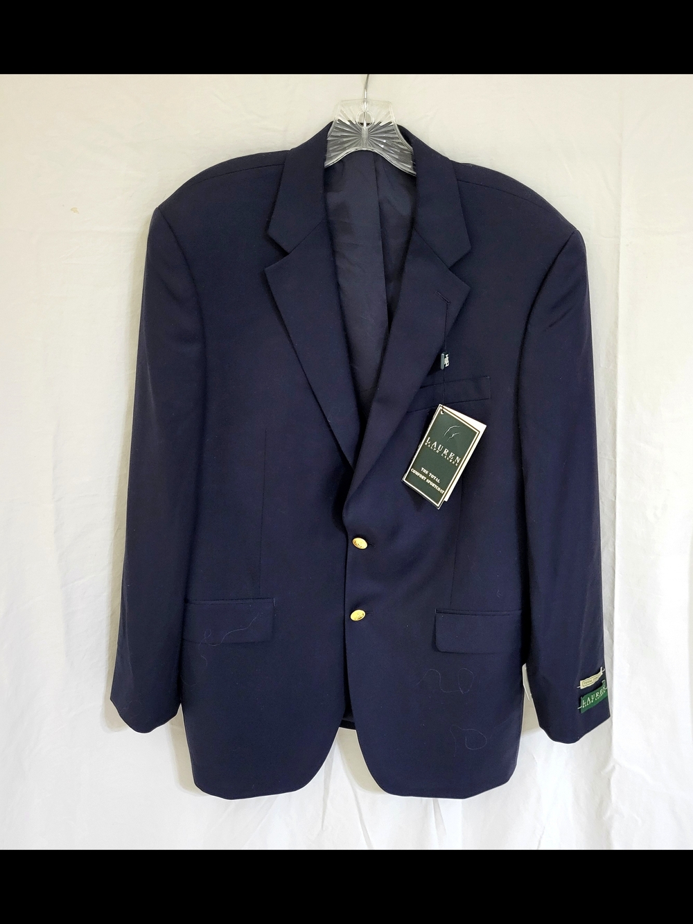 Lauren Ralph Lauren Navy Blazer with Gold Buttons NWT 40 R